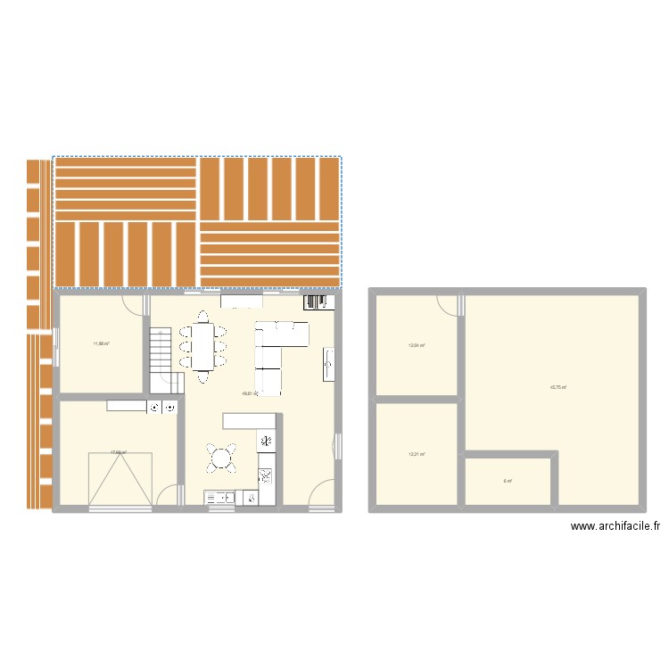 Test. Plan de 7 pièces et 156 m2