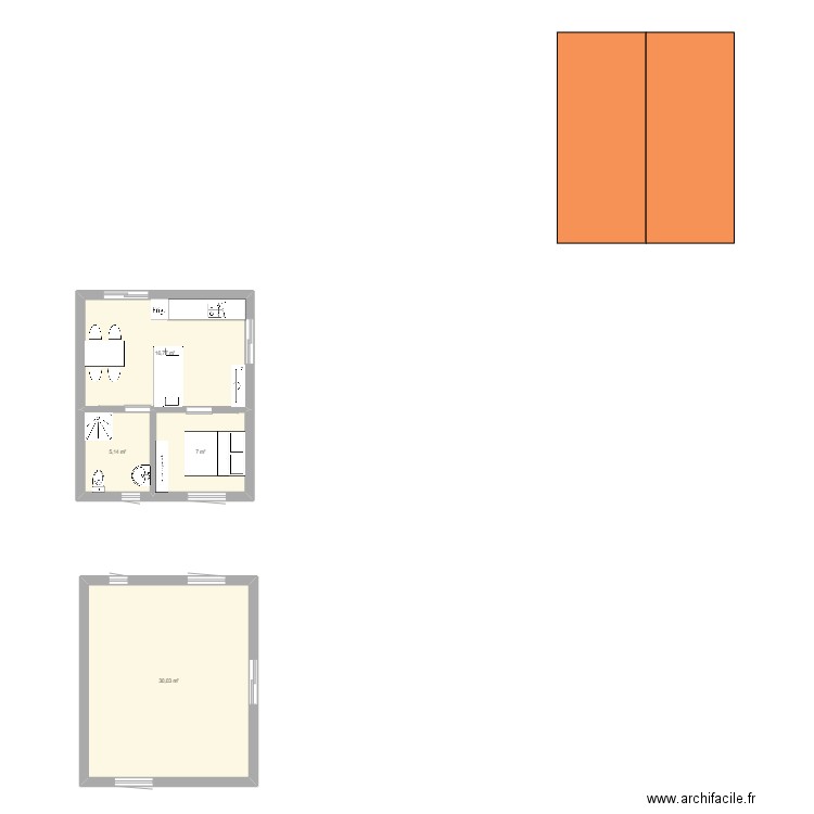 STUDIO FINAL 3. Plan de 4 pièces et 59 m2