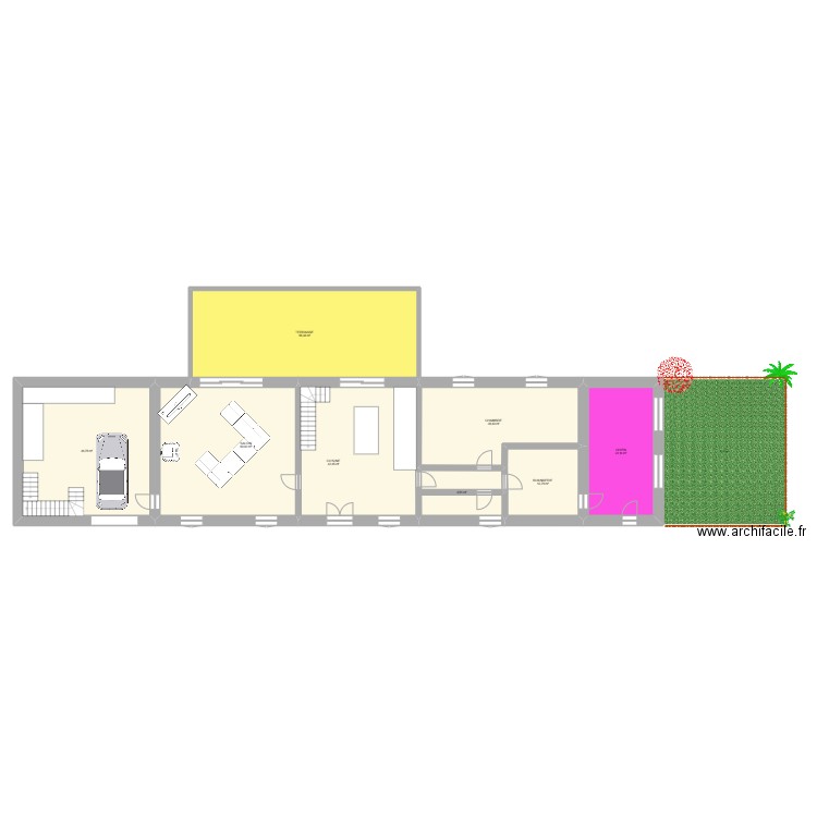 Courmangoux. Plan de 8 pièces et 274 m2