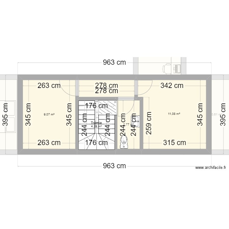 plan au 10-08-24 essai total3. Plan de 14 pièces et 132 m2