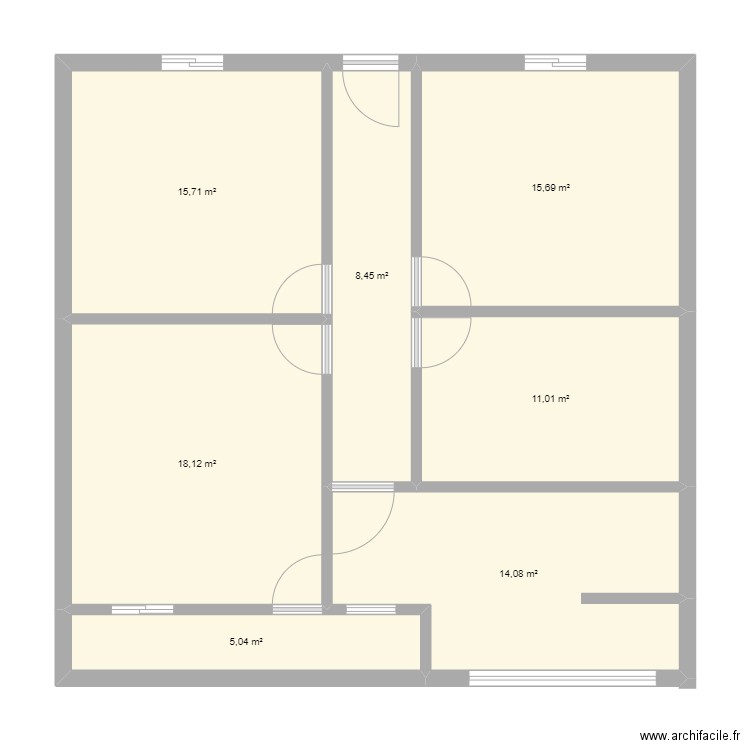 OFFICE PLAN. Plan de 7 pièces et 88 m2