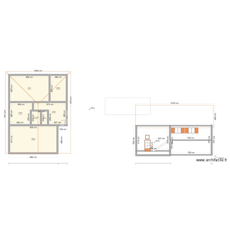 les chazelets - bellevue. Plan de 15 pièces et 236 m2