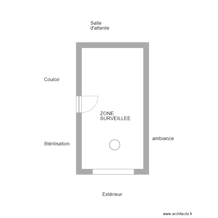 s1 brosse a dent. Plan de 1 pièce et 18 m2