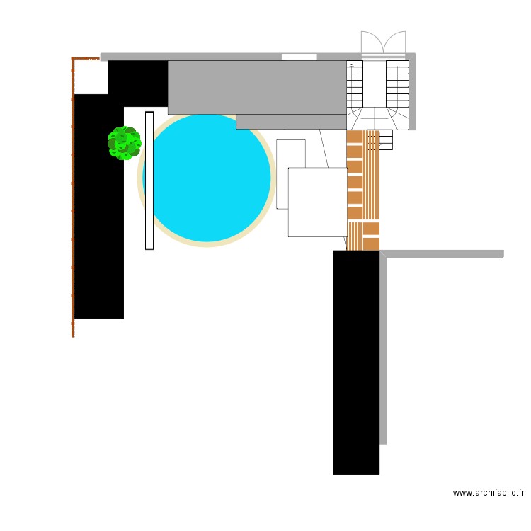 Piscine. Plan de 0 pièce et 0 m2