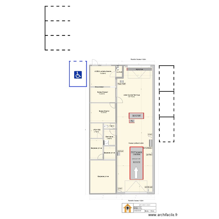 Auto Contrôle Saulcois 07 01 2025. Plan de 1 pièce et 199 m2