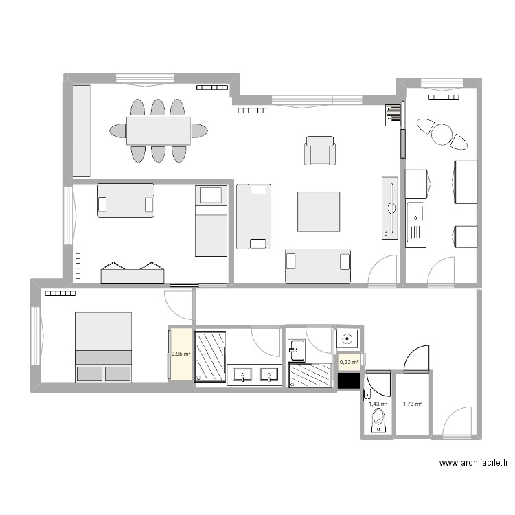 Version 250311. Plan de 5 pièces et 5 m2