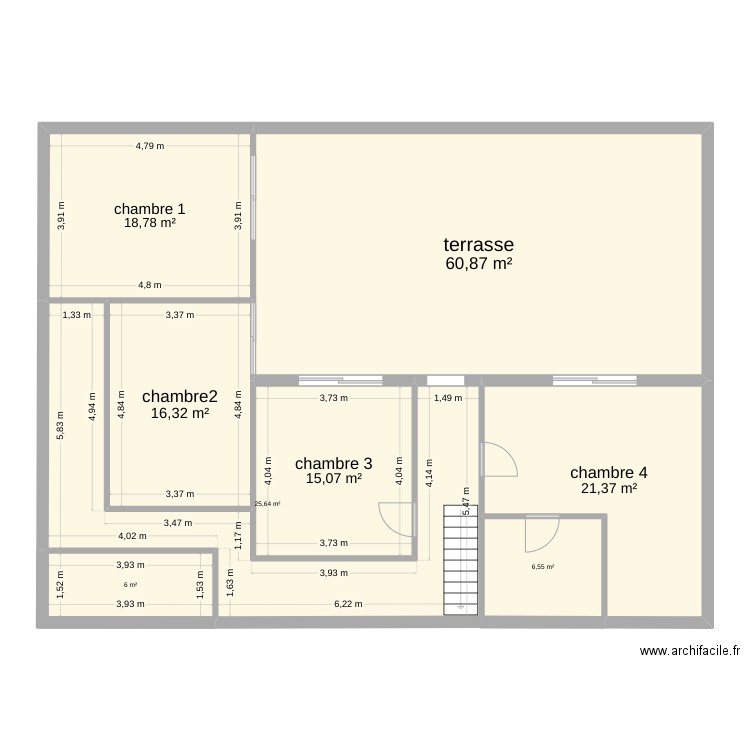 plan1. Plan de 8 pièces et 171 m2