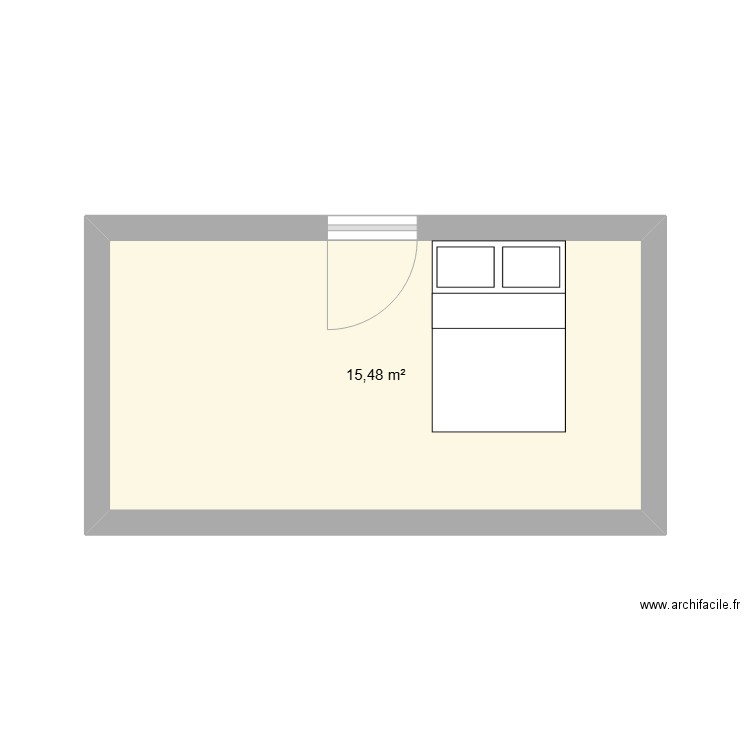 Elizalaplusbelle OLD. Plan de 1 pièce et 15 m2