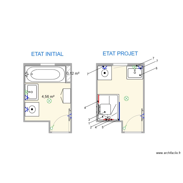 SANCHEZ HR0072/2025. Plan de 3 pièces et 9 m2