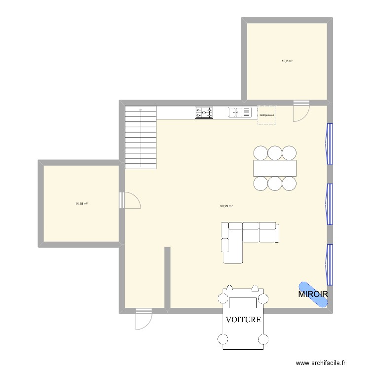 LSPT_plan01_20241207. Plan de 3 pièces et 129 m2