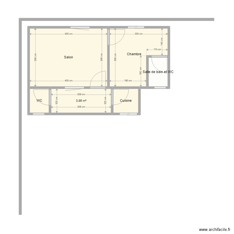 maison de repos. Plan de 6 pièces et 27 m2