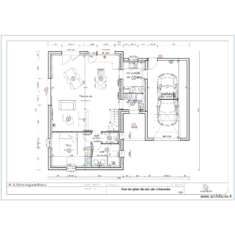 Plan rez de chaussé. Plan de 0 pièce et 0 m2