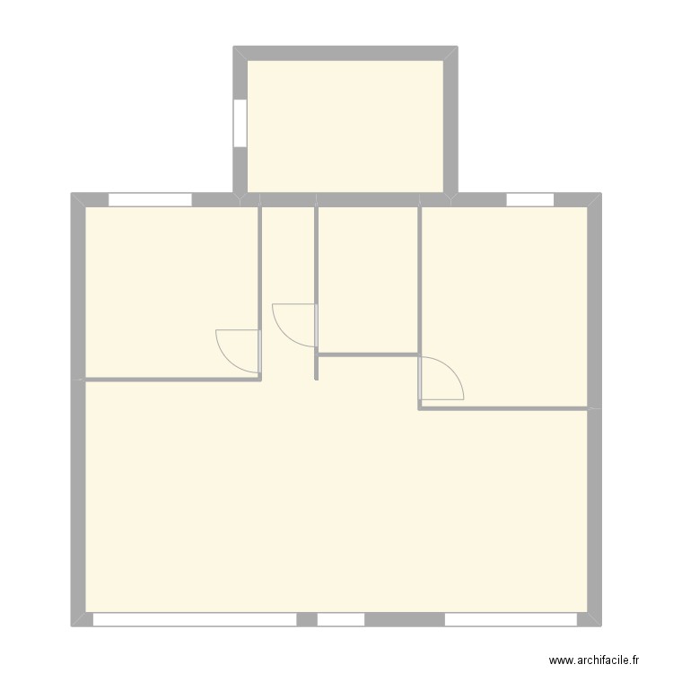 st bar. Plan de 5 pièces et 80 m2