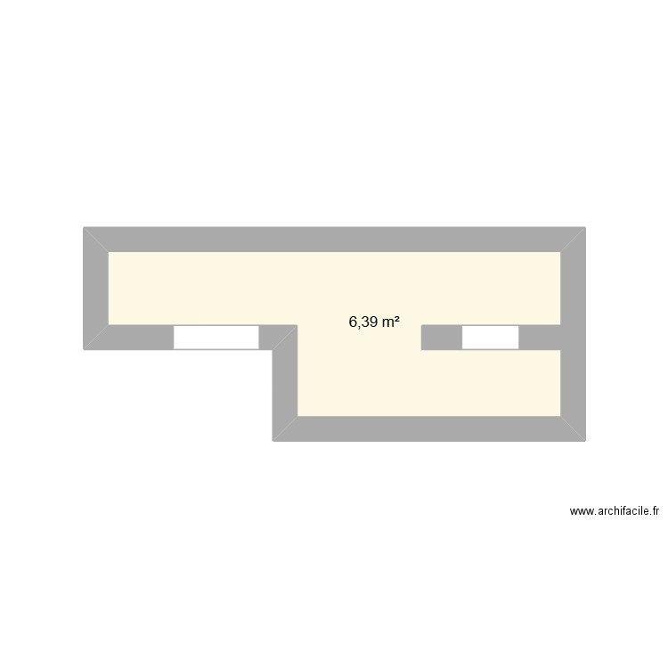 plan arrache la frasse. Plan de 1 pièce et 6 m2