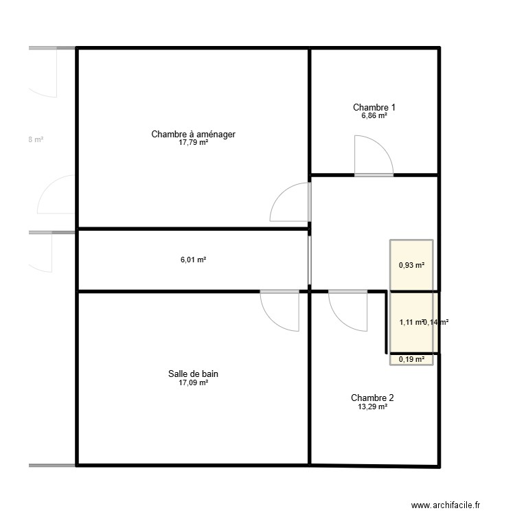 Lheureux Th. Plan de 16 pièces et 161 m2