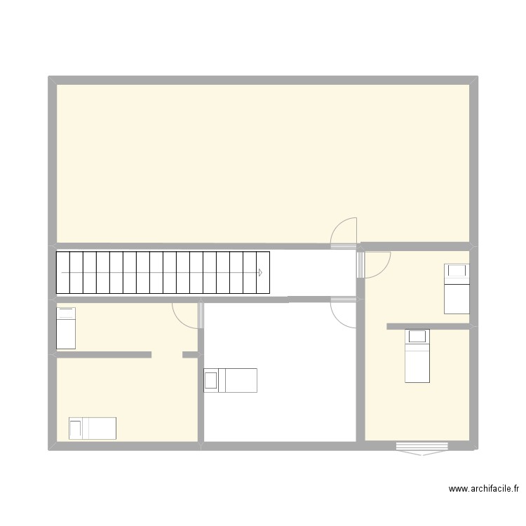 Mmuet. Plan de 3 pièces et 38 m2