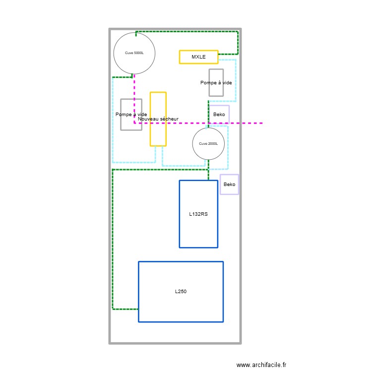 AC402. Plan de 9 pièces et 62 m2