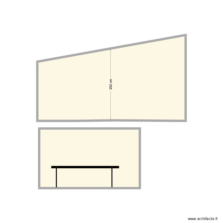 GARAGE JARDIN 6. Plan de 3 pièces et 13 m2