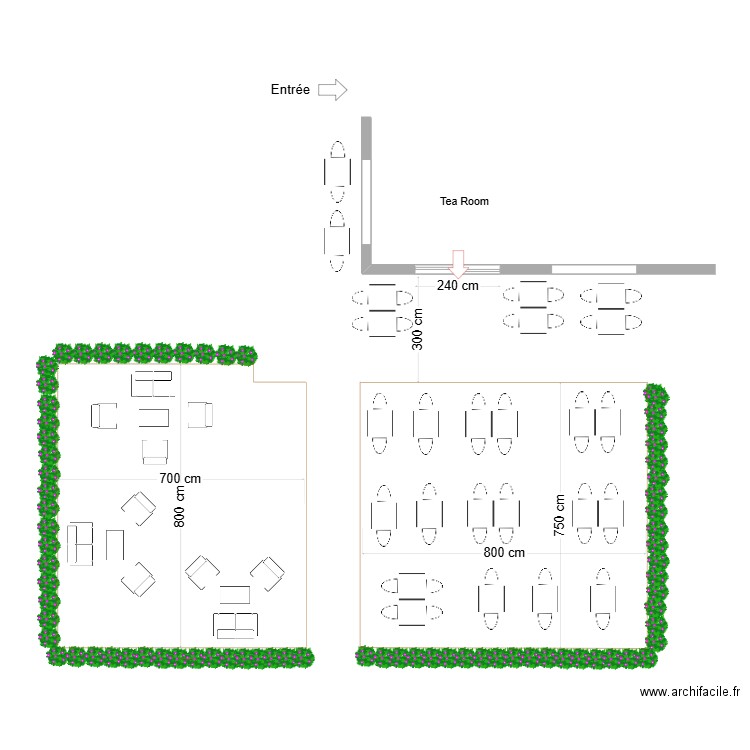 Terrasse Vessy. Plan de 0 pièce et 0 m2