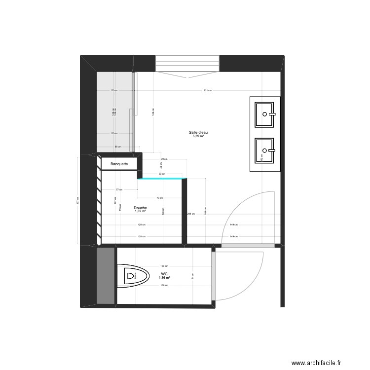 ROUGEAU. Plan de 10 pièces et 19 m2