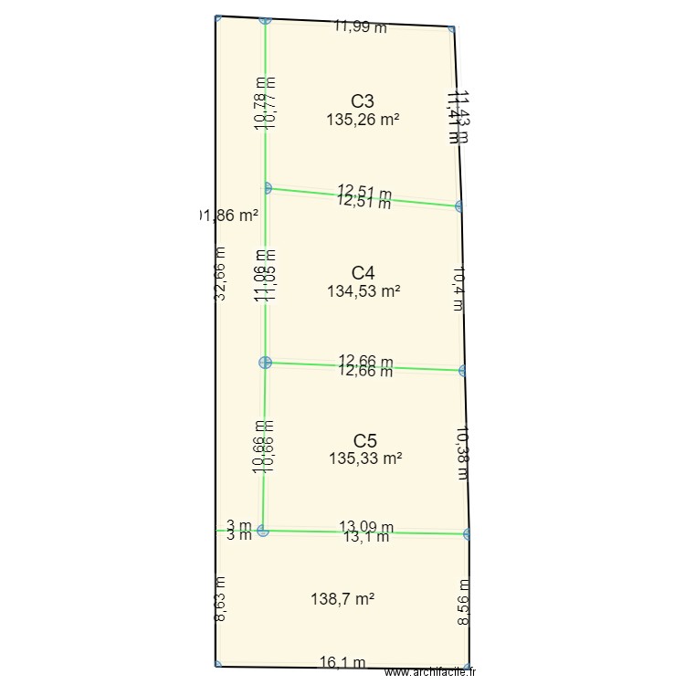 Mahela - Ranivoson. Plan de 5 pièces et 646 m2