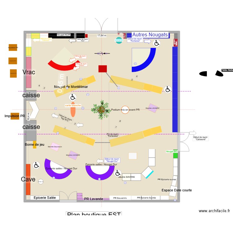 Boutique Est_modèle2025 V4. Plan de 1 pièce et 342 m2