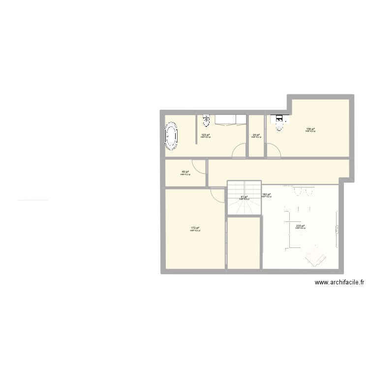 Sheralain 2 sans garage. Plan de 16 pièces et 181 m2