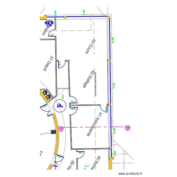 service jeunesse. Plan de 0 pièce et 0 m2