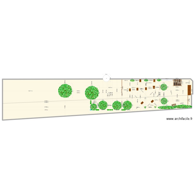 Jardin Futur 4. Plan de 1 pièce et 1235 m2