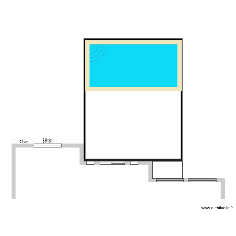 patio 1. Plan de 0 pièce et 0 m2