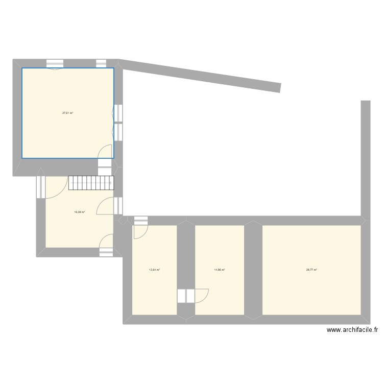 Gigny V2. Plan de 11 pièces et 262 m2