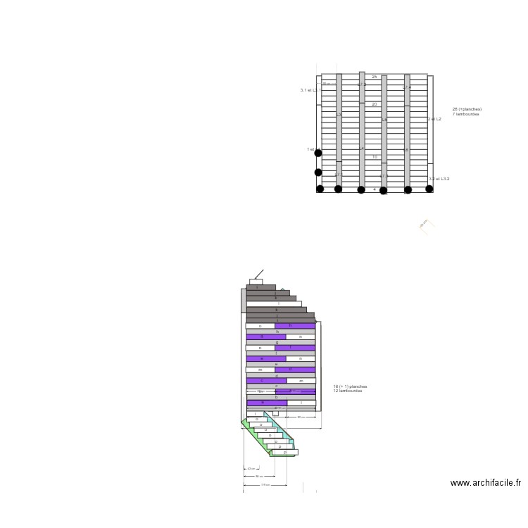 detail pose lames. Plan de 0 pièce et 0 m2