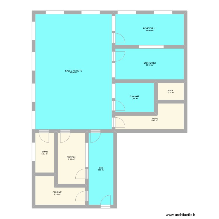 plan matthieu . Plan de 10 pièces et 139 m2