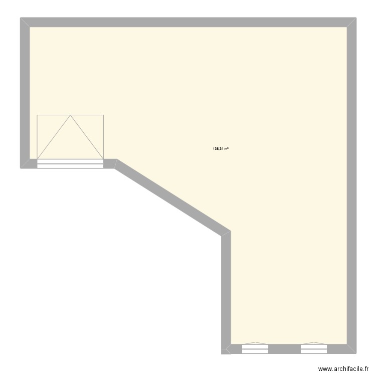 test. Plan de 1 pièce et 138 m2