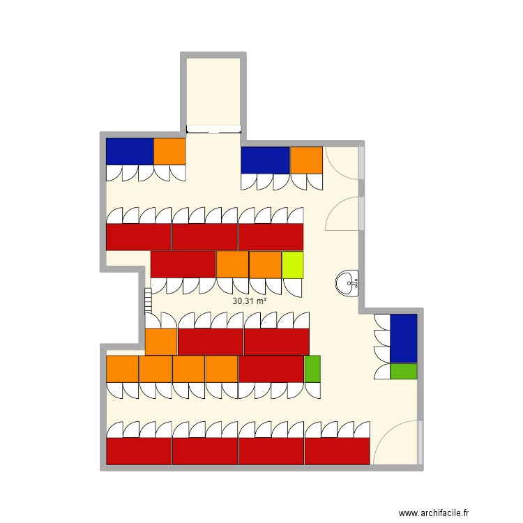 vestiaire plan. Plan de 0 pièce et 0 m2