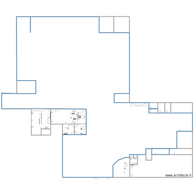 Atelier gemy . Plan de 24 pièces et 67 m2