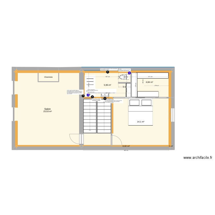 Final V1. Plan de 69 pièces et 289 m2