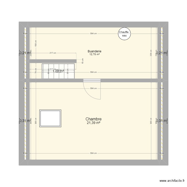 Marguerite Briet. Plan de 21 pièces et 160 m2