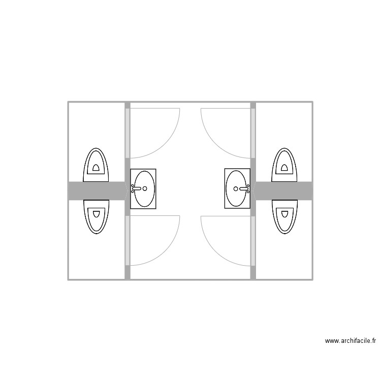 BRISUD. Plan de 5 pièces et 8 m2