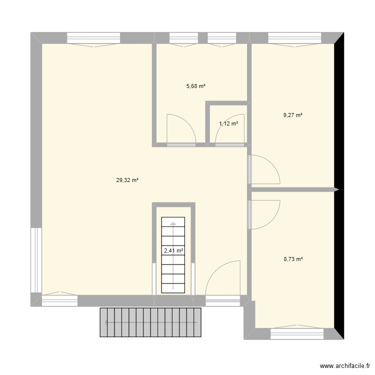 A IMPRIMER. Plan de 6 pièces et 57 m2