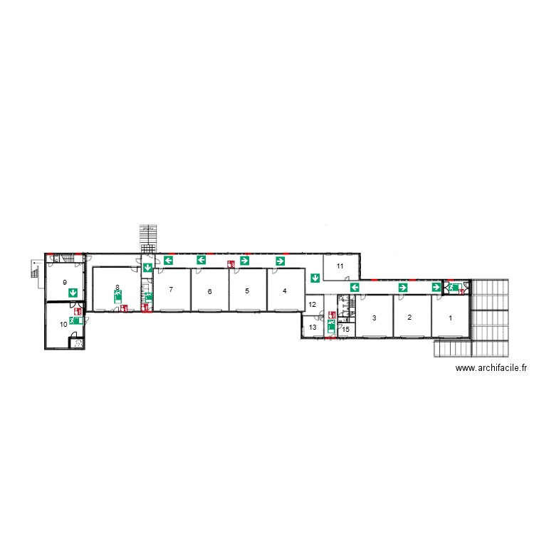 MAMD-PLANS EVACUATIONS. Plan de 0 pièce et 0 m2