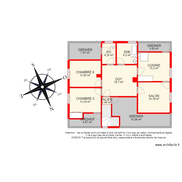 BI 22345 - . Plan de 46 pièces et 361 m2