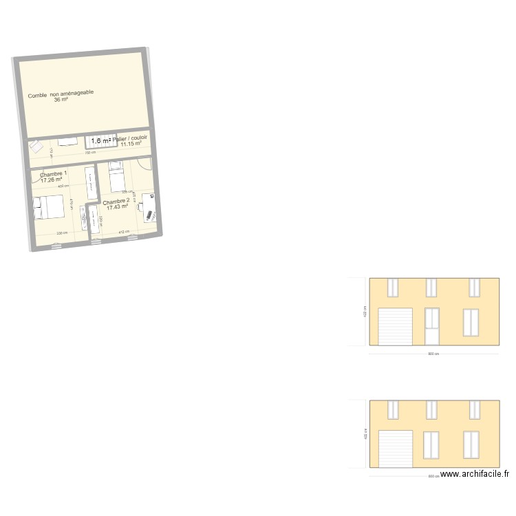 LAMARQUE. Plan de 5 pièces et 173 m2