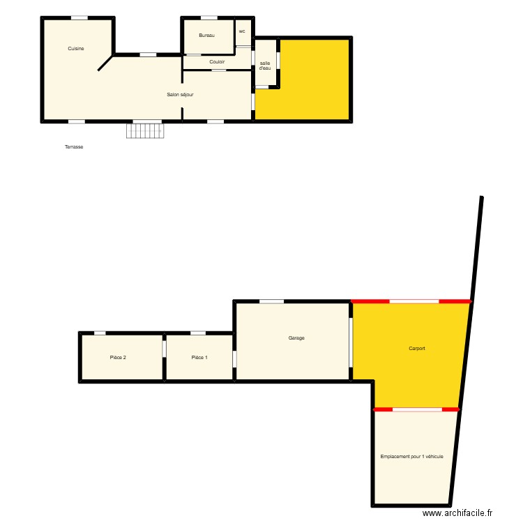 COQUETTE. Plan de 11 pièces et 192 m2