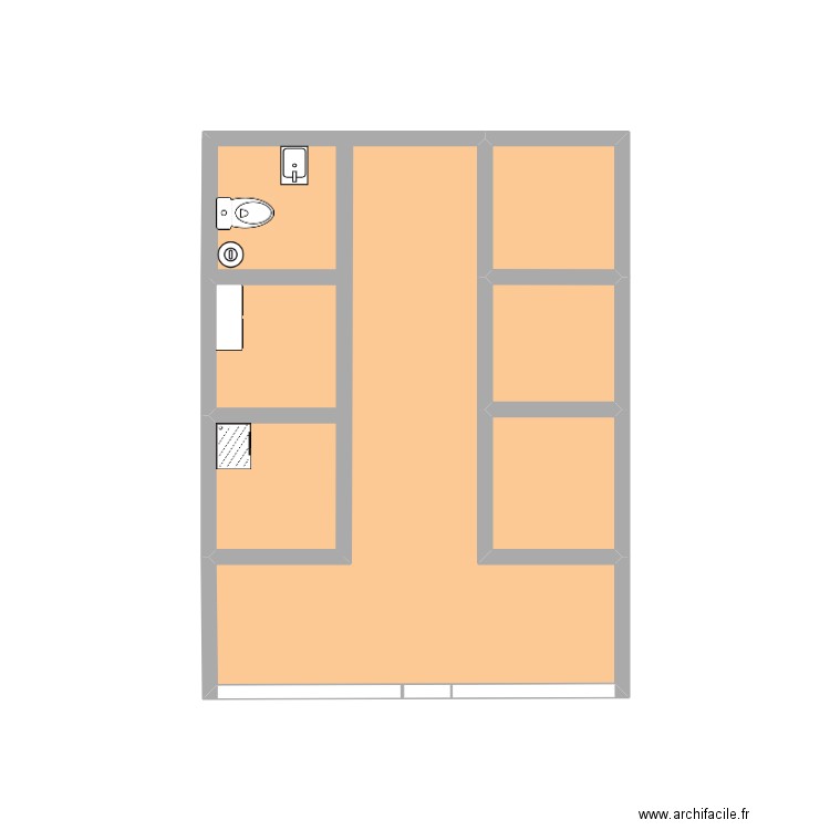 INSTITUT DOUCE PARENTHESE. Plan de 7 pièces et 10 m2