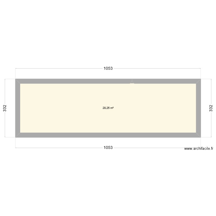 Poulailler - 7 déc 24. Plan de 1 pièce et 28 m2