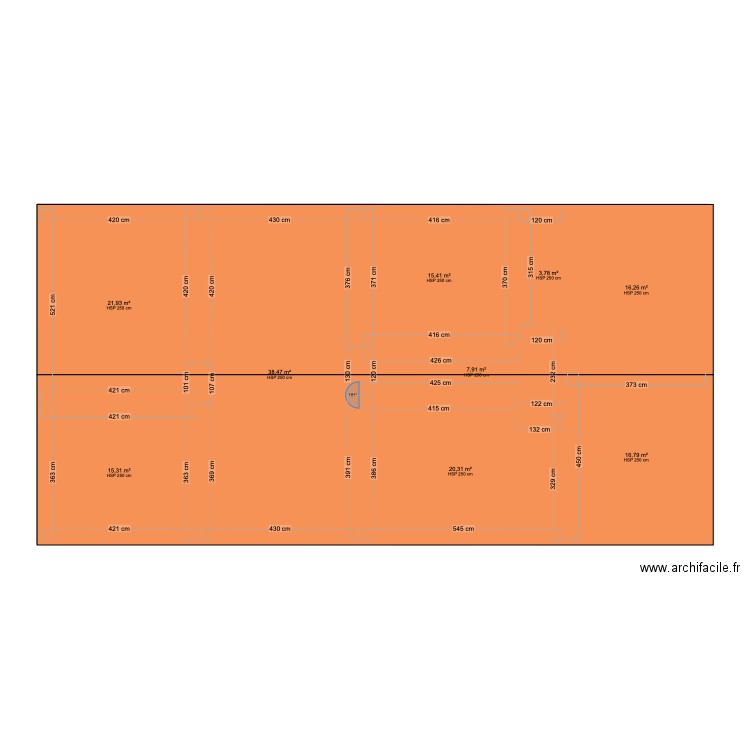 Maison mémé. Plan de 9 pièces et 156 m2