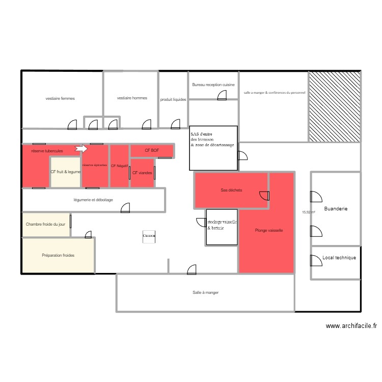 N°2. Plan de 22 pièces et 127 m2