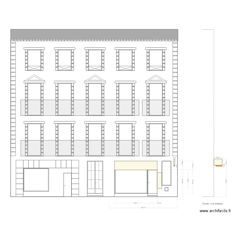 Devanture Vichy. Plan de 0 pièce et 0 m2