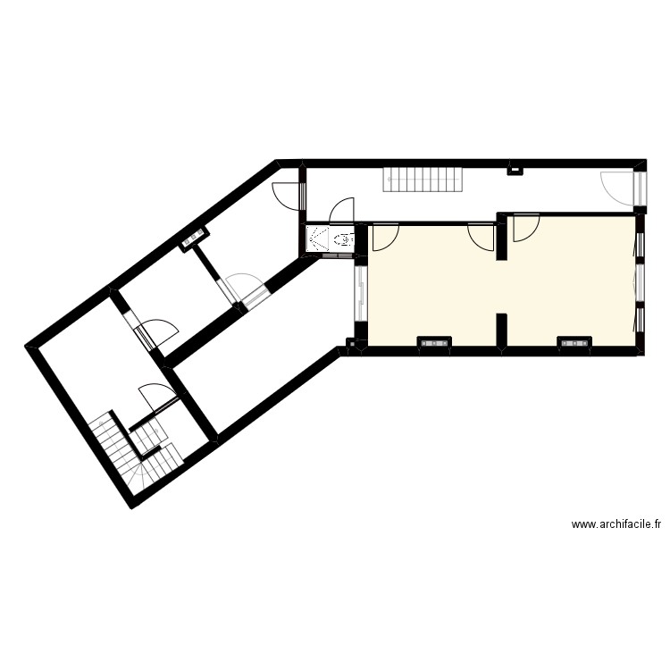 DU PARC. Plan de 8 pièces et 90 m2